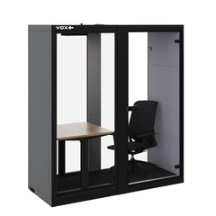 Akoestische Werkplek Voorraad VOX201S Zwart Vergaderboxen Medium Belcellen Select Kantoormeubelen.