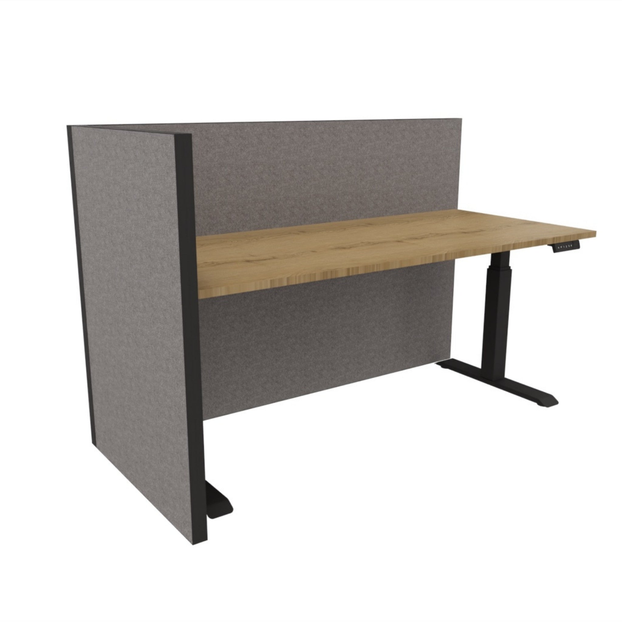 Akoestische bureauschermen – Aluminium X-Opstelling Nyink Bureauschermen  Select Kantoormeubelen.