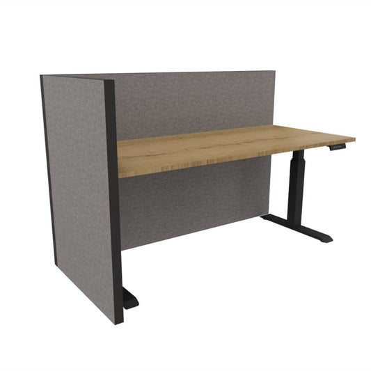 Akoestische bureauschermen – Aluminium X-Opstelling Nyink Bureauschermen  Select Kantoormeubelen.
