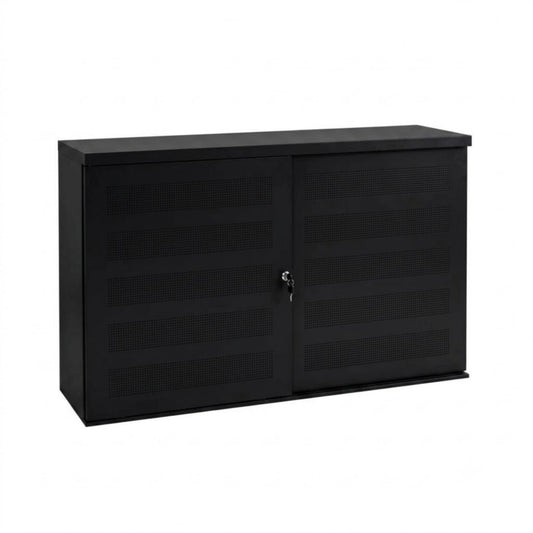 Akoestische schuifdeurkast 100 hg. x 166 br. + 4 legborden