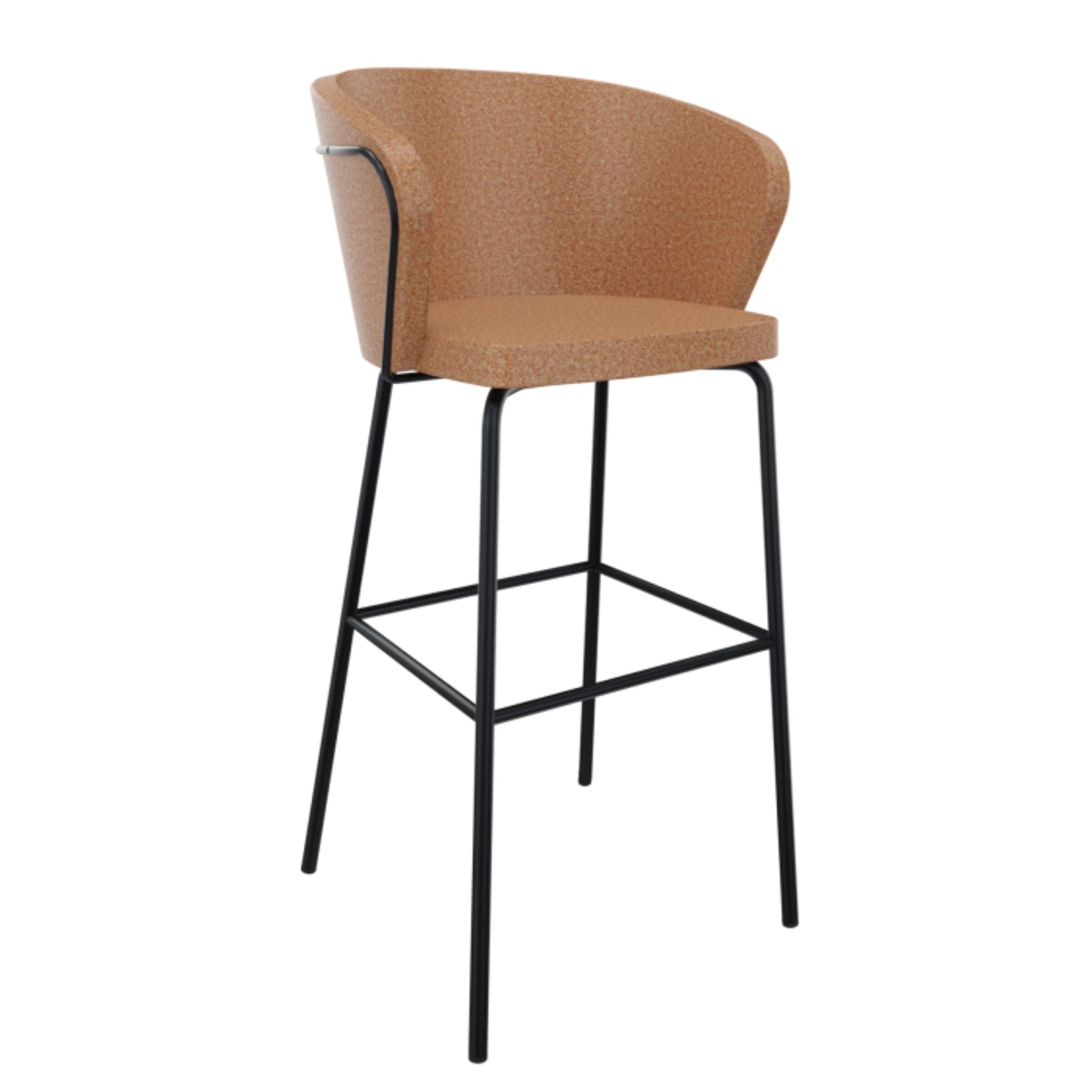 Barkruk Amber - 4-poots met hoge breede rug