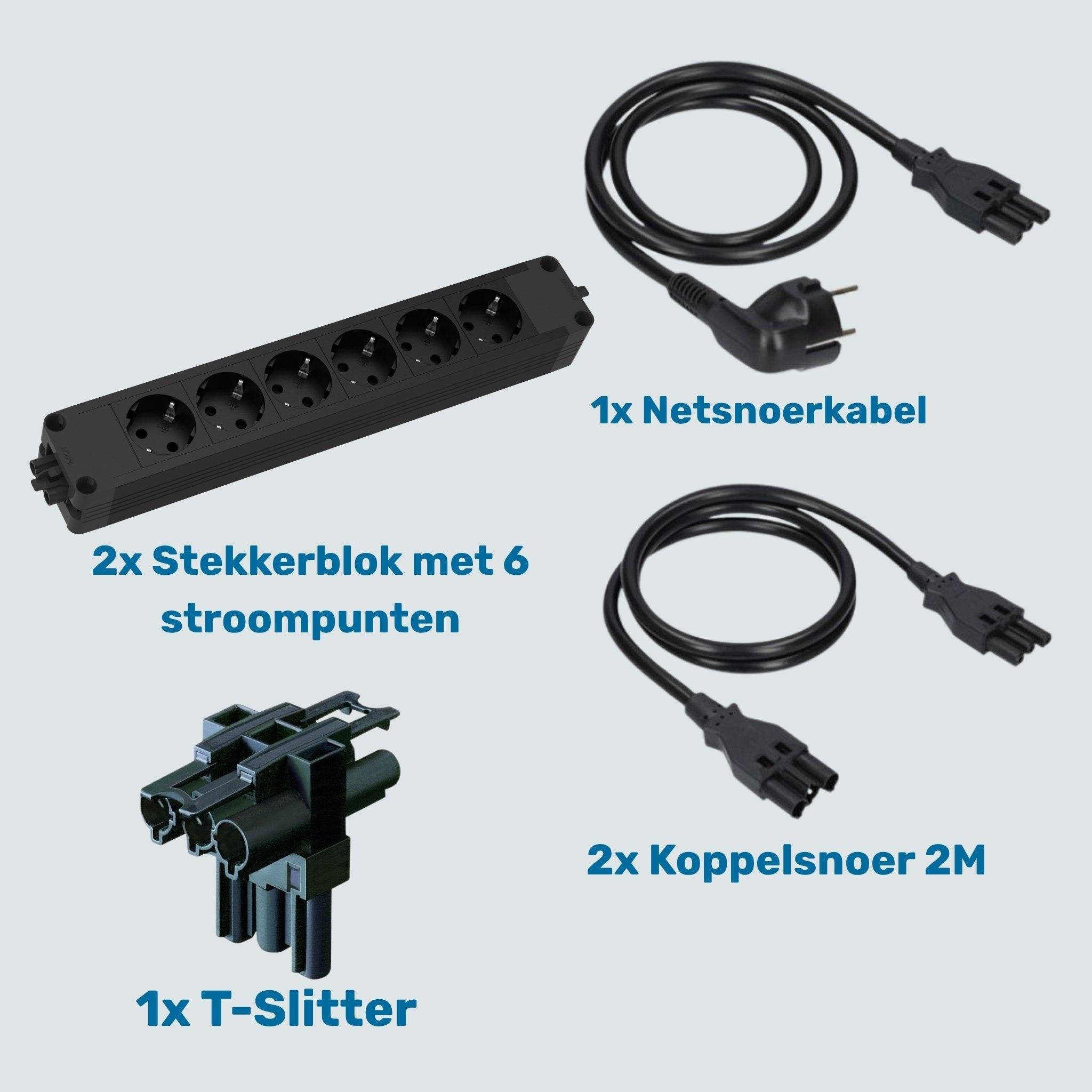 Bekabeling duo werkplek Thovip Workspace Solutions Bekabeling  Select Kantoormeubelen.