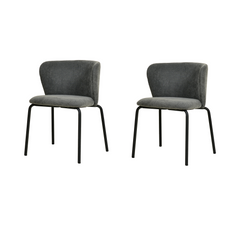 Break Stoelen Set van 2 stuks Donkergrijs