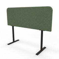 Akoestische bureaudivider afgeronde hoek Nyink Bureauschermen  Select Kantoormeubelen.