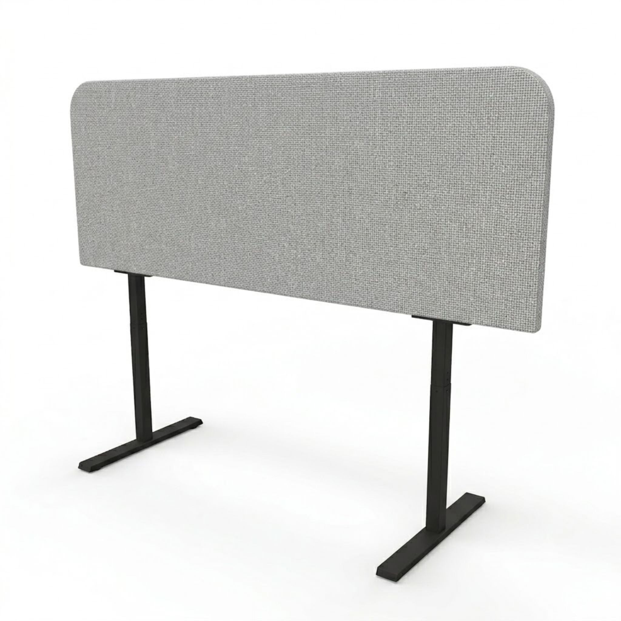 Akoestische bureaudivider afgeronde hoek Nyink Bureauschermen  Select Kantoormeubelen.