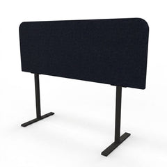 Akoestische bureaudivider afgeronde hoek Nyink Bureauschermen  Select Kantoormeubelen.
