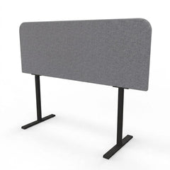 Akoestische bureaudivider afgeronde hoek Nyink Bureauschermen  Select Kantoormeubelen.