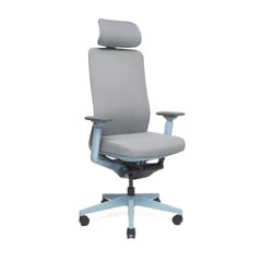 Bureaustoel Liv Blauw met hoofdsteun
