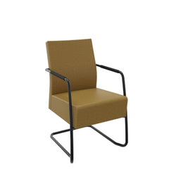 Comfort vergaderstoel - sledeframe met armleggers en hoge rug