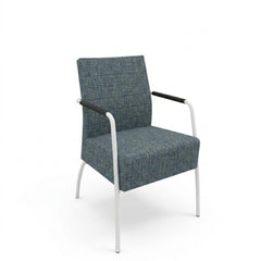 Comfort vergaderstoel - 4-poots met armleggers en hoge rug