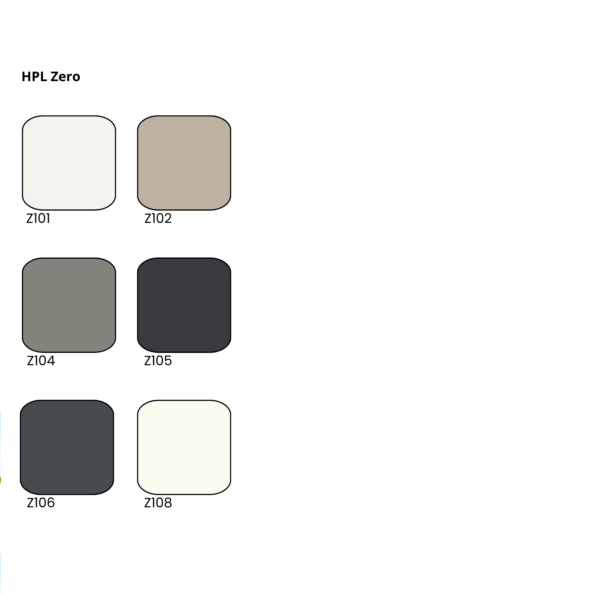 HPL Zero Tafelbladen Decors Select Kantoormeubelen.