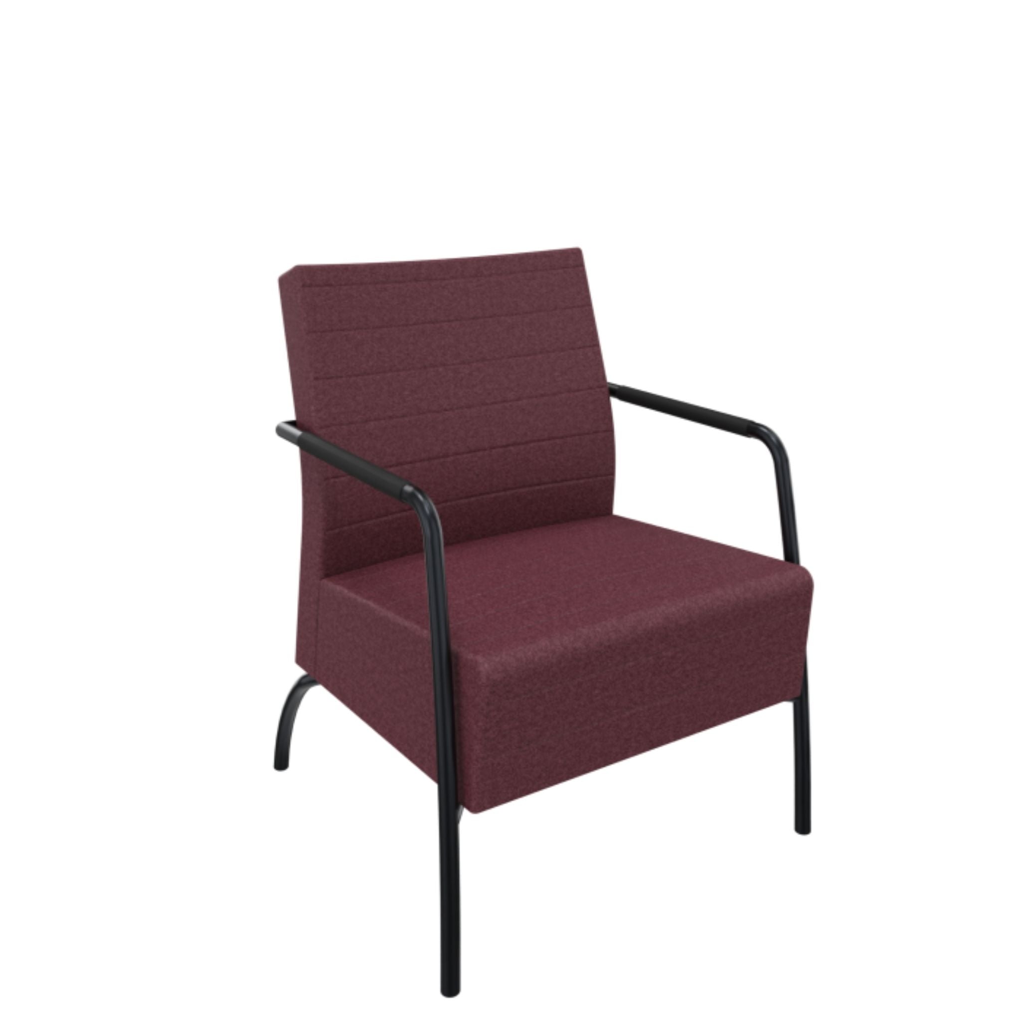 Loungestoel - sledeframe met armleggers en hoge rug Huislijn Kantoormeubelen Loungestoel  Select Kantoormeubelen.