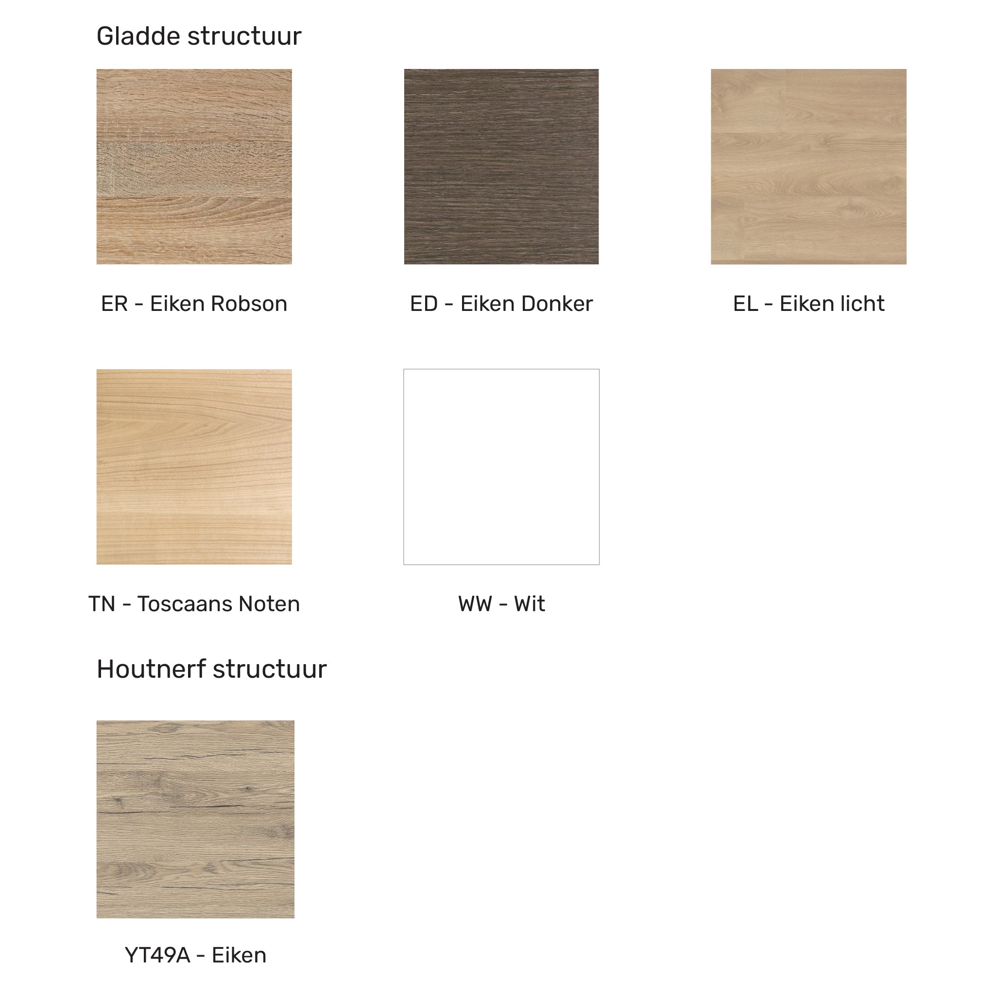 Tafelblad kleuren vergadertafel