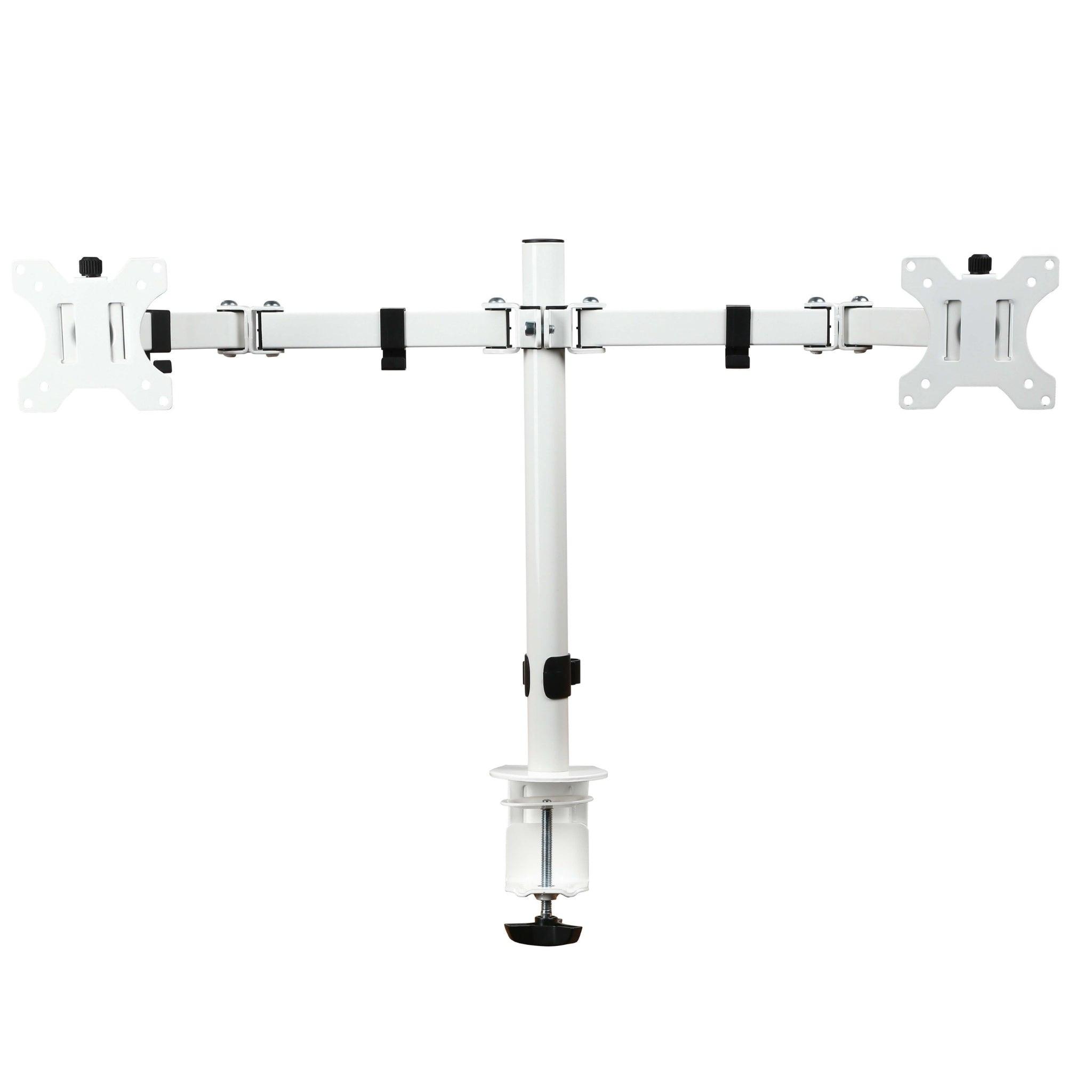 Monitorarm standaard wit duo