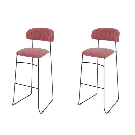 Mundo Barkruk set van 2 stuks roze