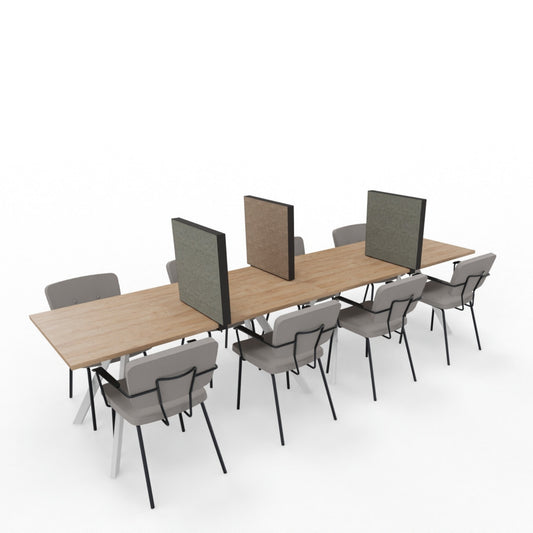 tafelschermen met een montageklem