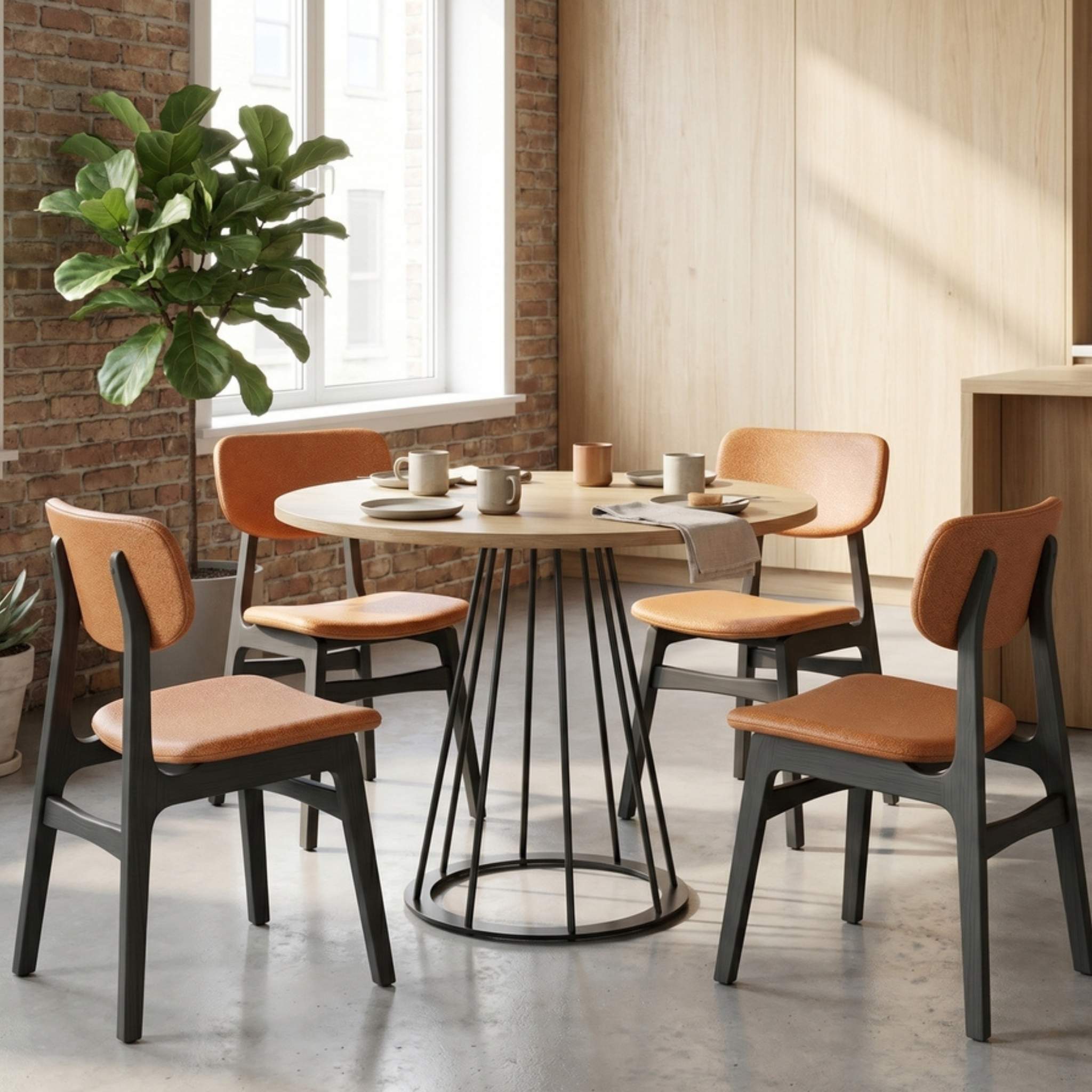 Oslo stoel beukenhouten gestoffeerde vergaderstoel in horeca