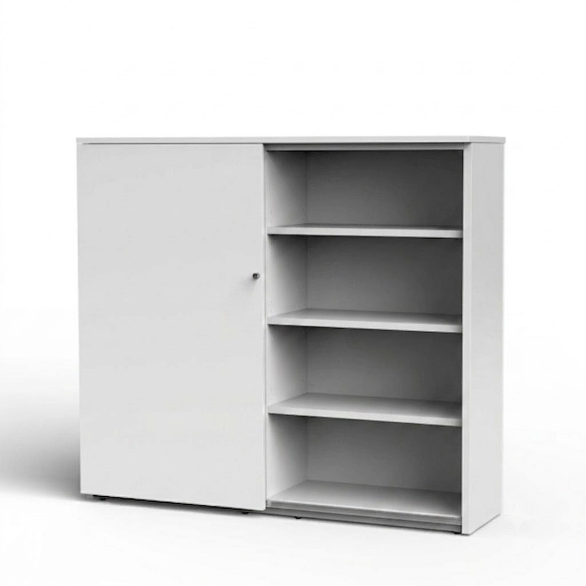 Premium 159 schuifdeurkast wit open