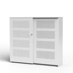 Premium akoestische 159 schuifdeurkast wit