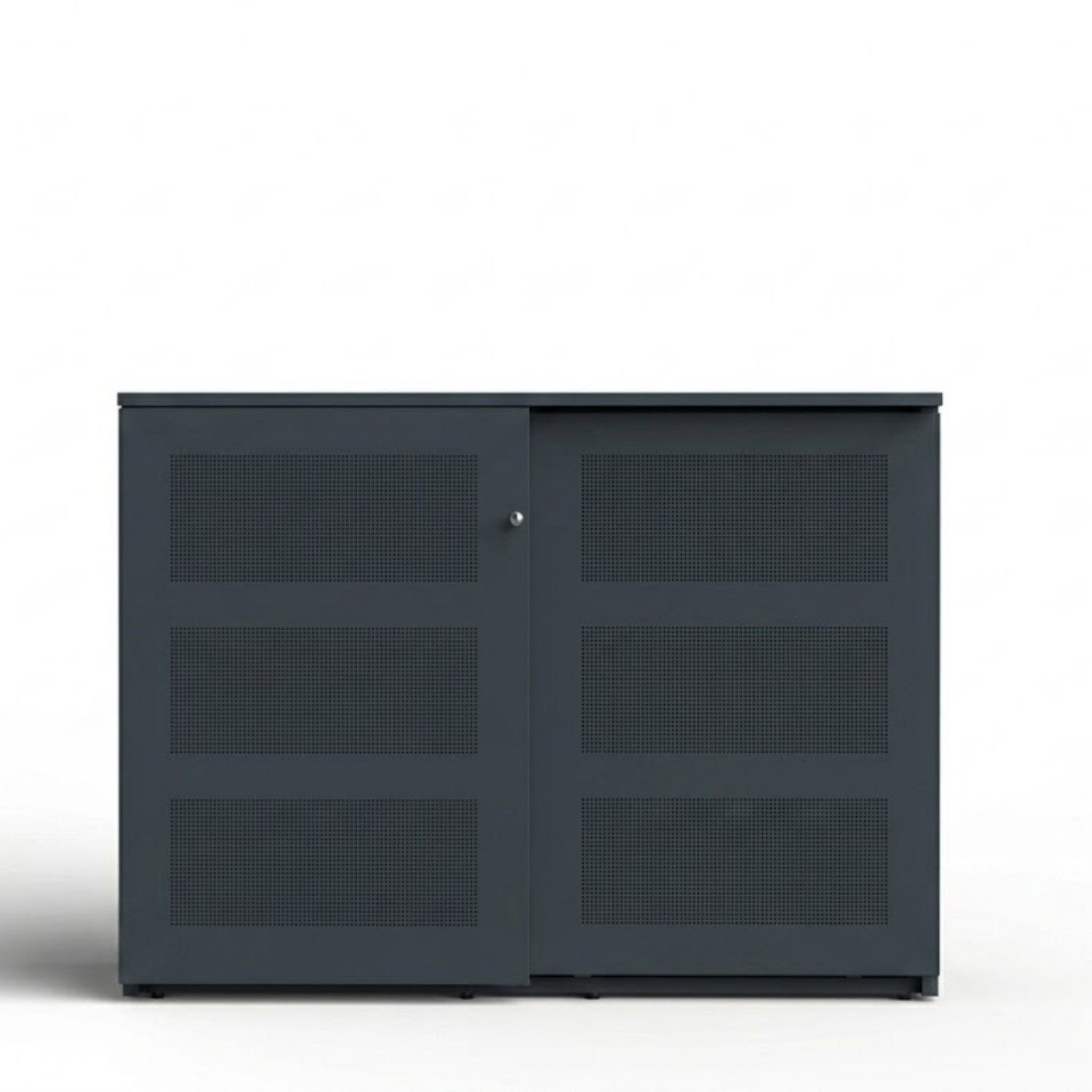 Premium akoestische schuifdeurkast 159 hg. + 6 legborden Orange office Schuifdeurkast  Select Kantoormeubelen.
