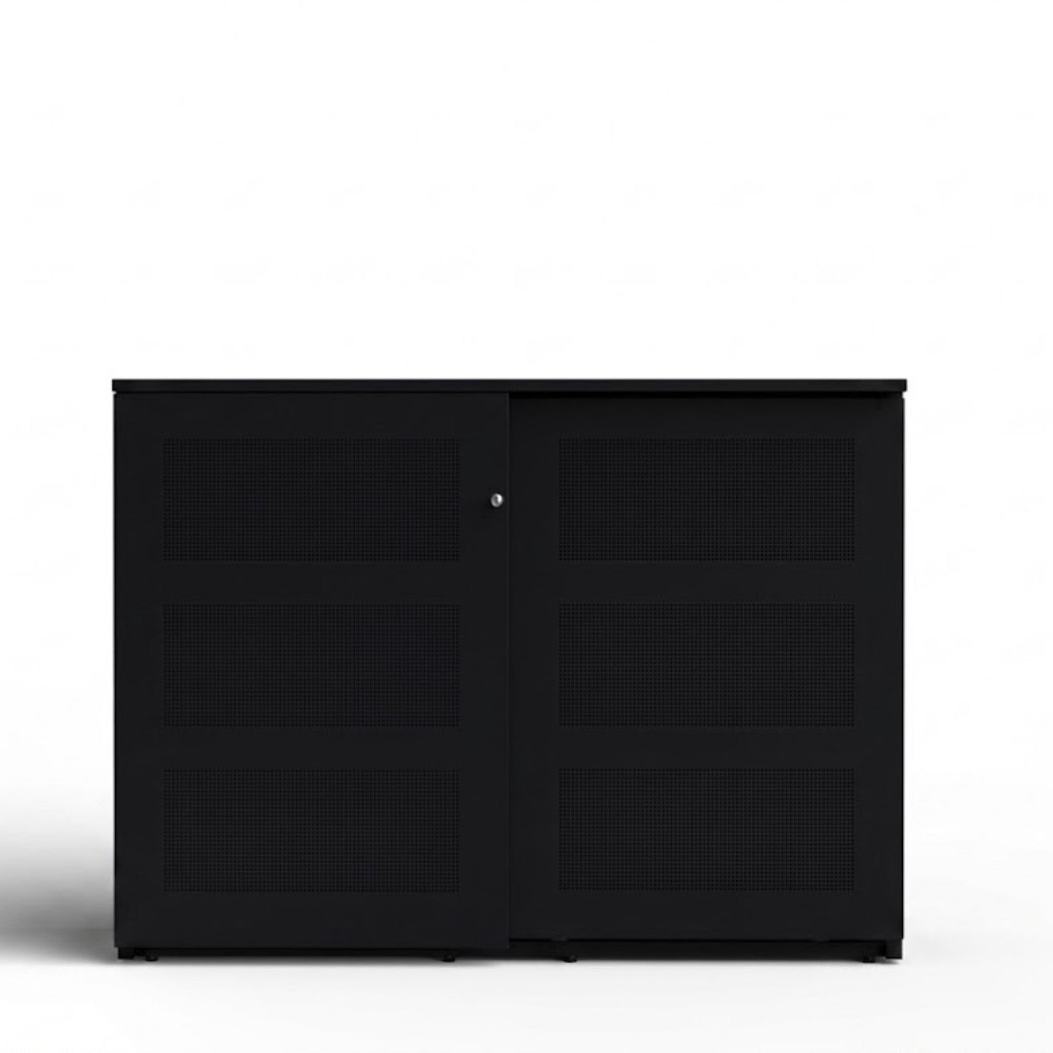 Premium akoestische schuifdeurkast 159 hg. + 6 legborden Orange office Schuifdeurkast  Select Kantoormeubelen.