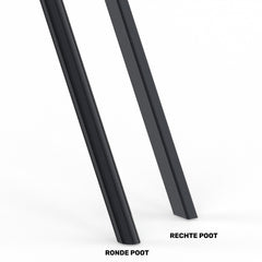 Ronde poot rechte poot