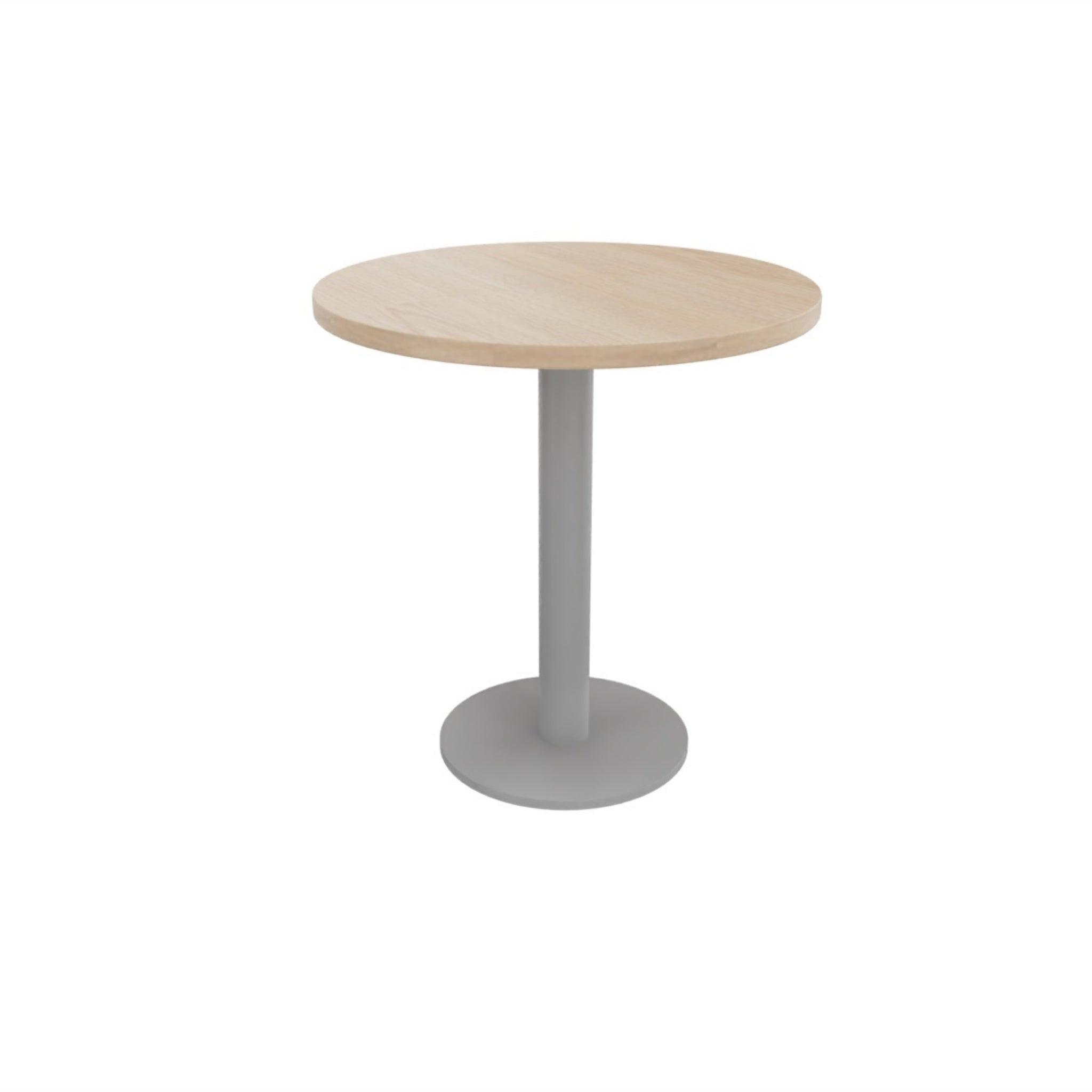 Kolom salontafel rond.