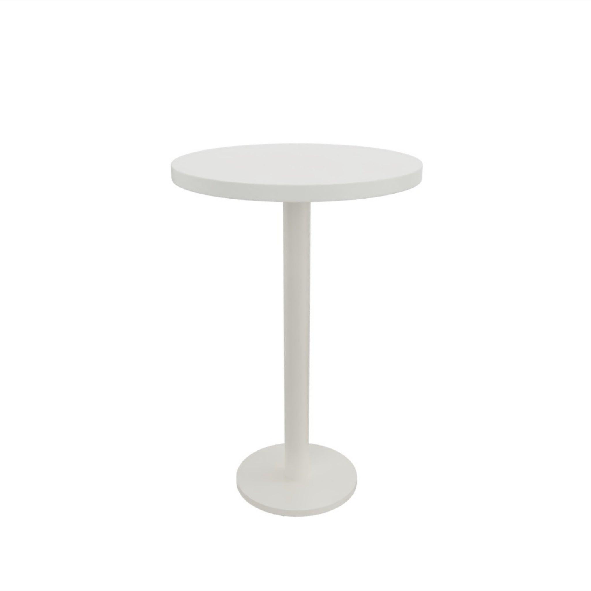 Kolom salontafel rond.