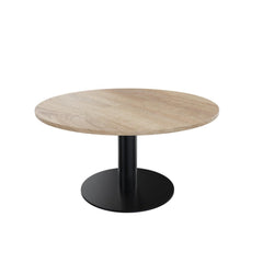 Kolom salontafel rond.