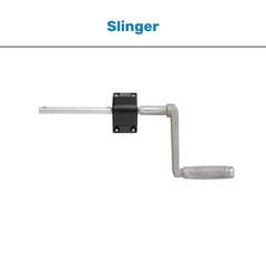Slingerbureau zit-sta werkplek.
