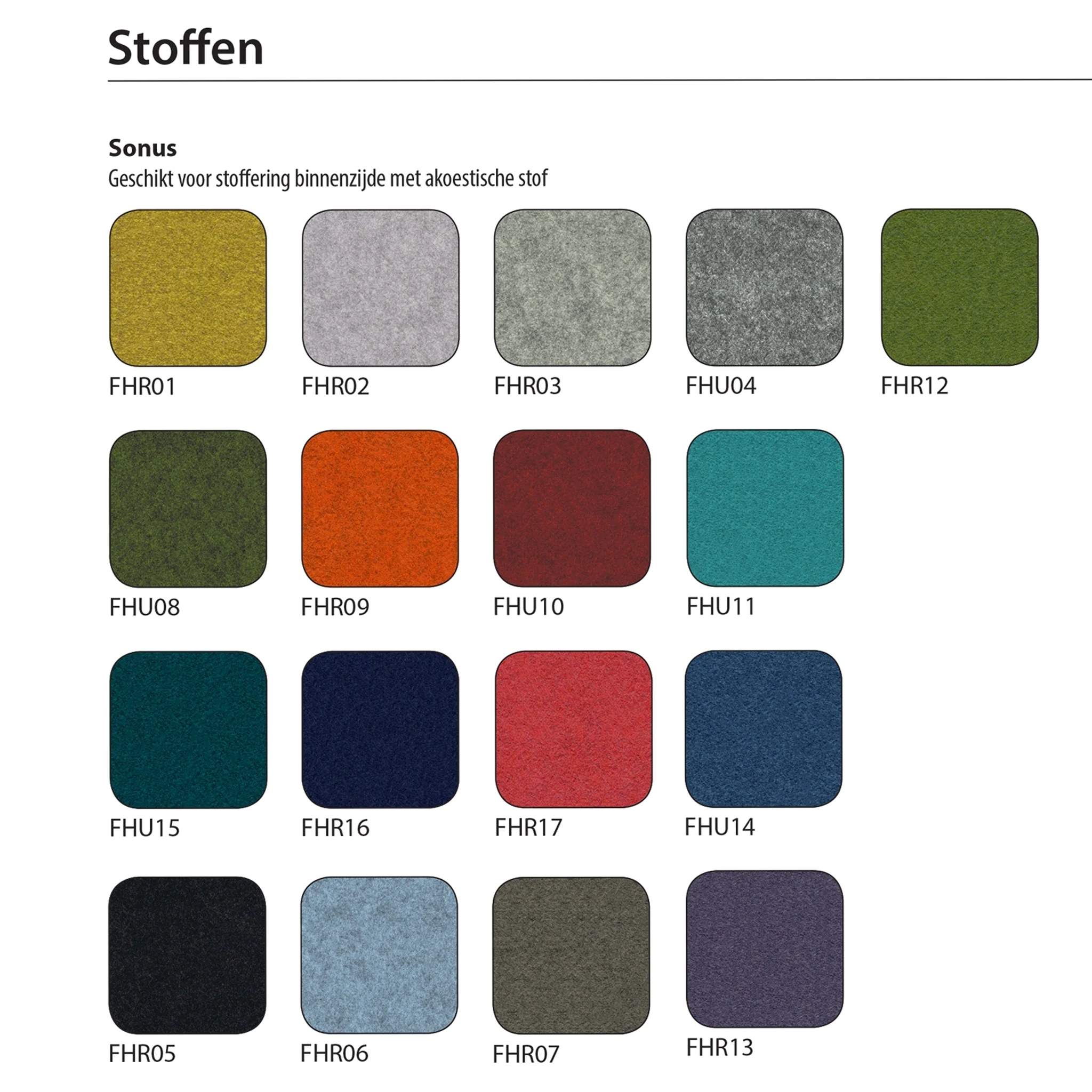 Stofkleuren binnenzijde
