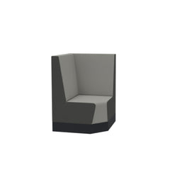 Treinbank hoek 83x83cm - 116cm hoog