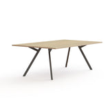 Vergadertafel recht Huislijn Bridge 75cm zwart