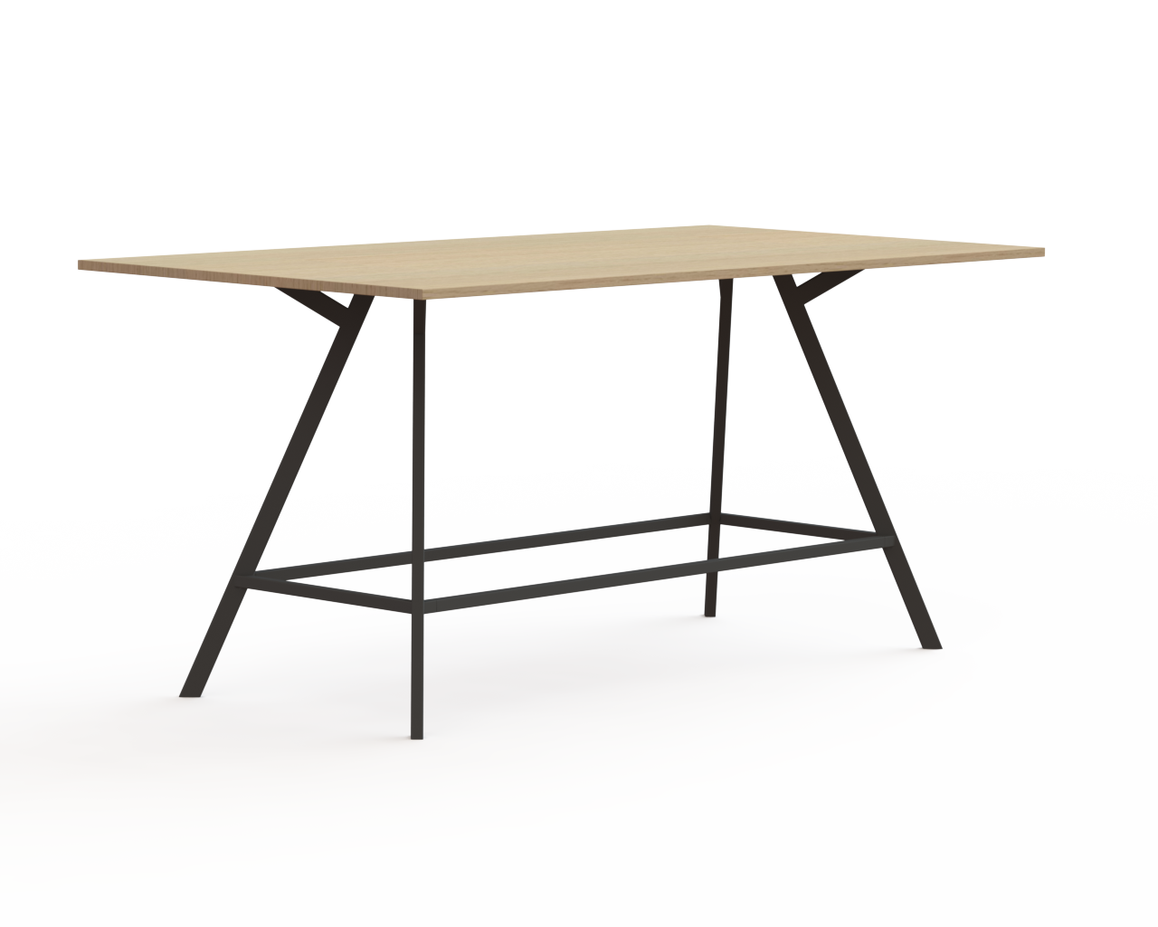 Hoge vergadertafel, Huislijn, Bridge, rechthoekige poten.