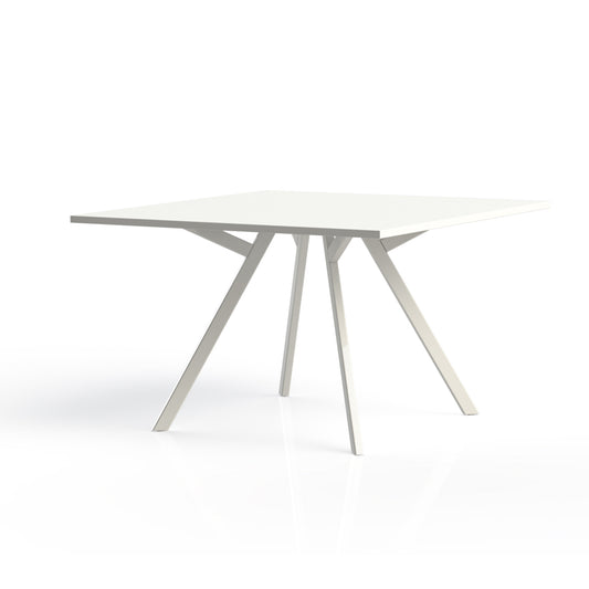Vergadertafel vierkant Huislijn Brug 75cm hoog wit