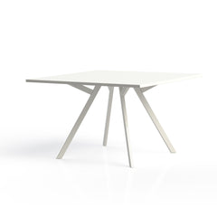 Vergadertafel vierkant Huislijn Brug 75cm hoog wit