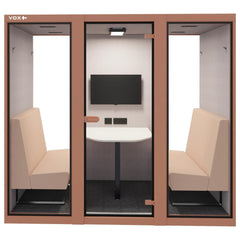 Akoestische Vergaderruimte 4P Custom Huislijn Kantoormeubelen Vergaderboxen  Select Kantoormeubelen.