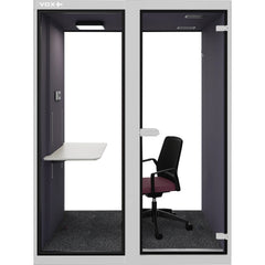 Vooraanzicht vox werkplek box wit