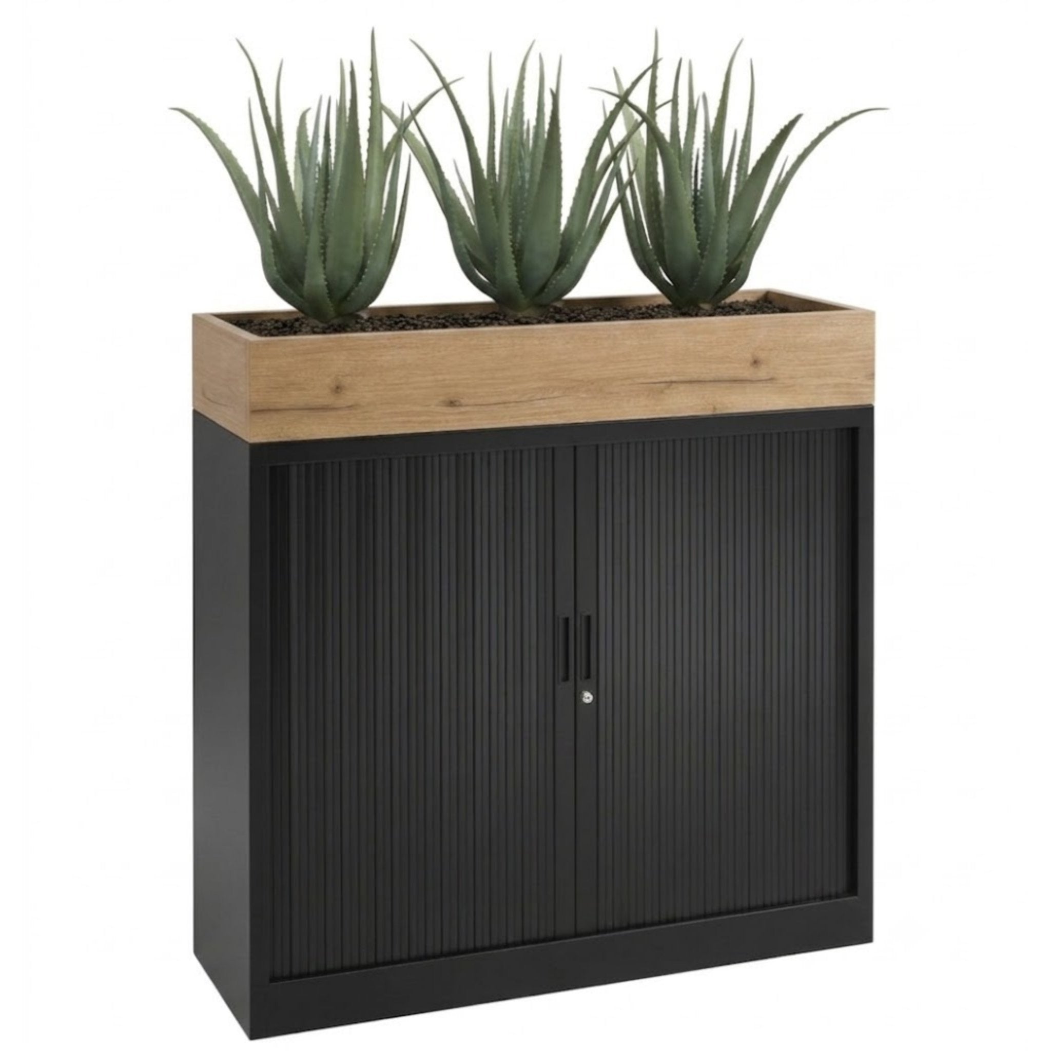 Plantenbak t.b.v. roldeurkast 120cm.