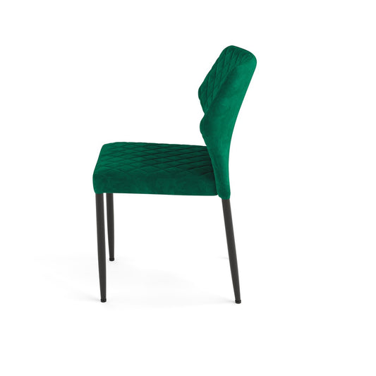 Louis Stoelen Fluweel Set van 4