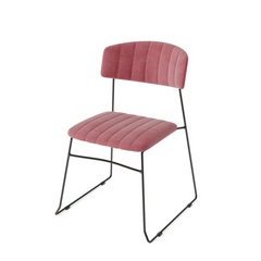 Stoelen Mundo Fluweel Set van 4