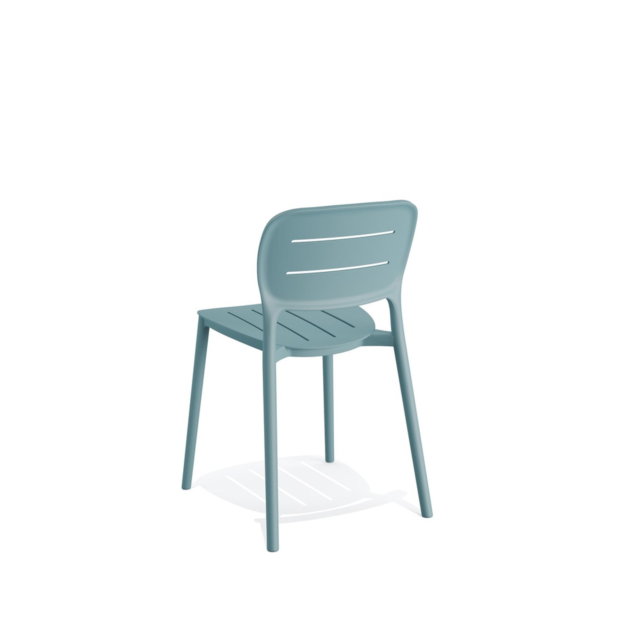 Propi terrasstoel blauw veba schuin achterkant