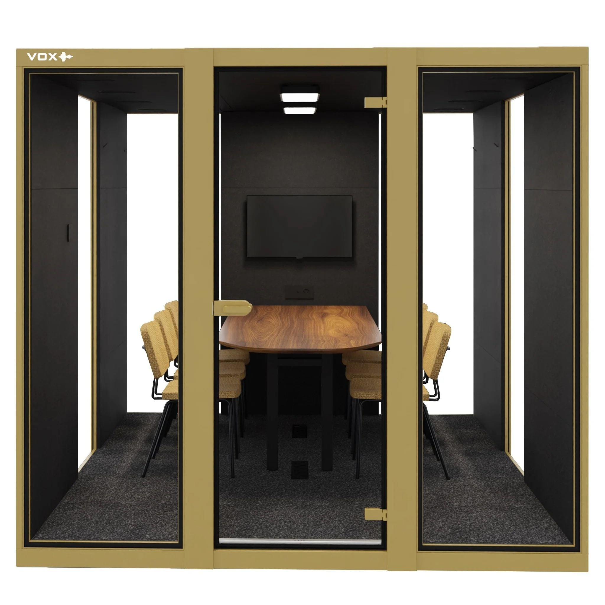 vooraanzicht large vox box geel